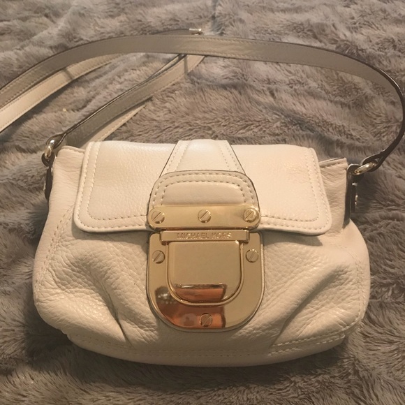 Michael Kors Cream Leather Purse - Picture 1 of 6